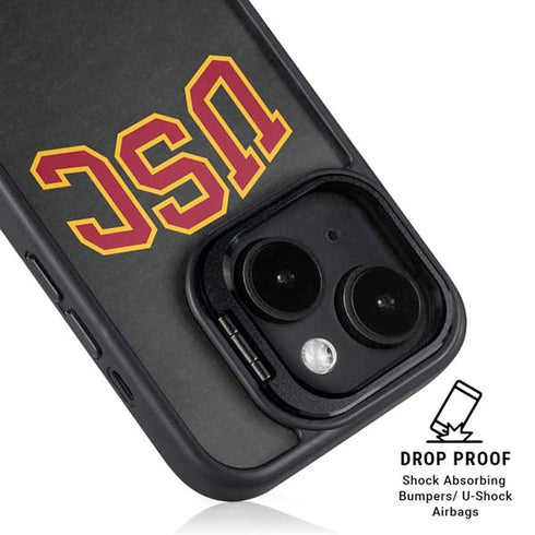 University of Southern California USC Official Logo iPhone 15 Plus Kickstand Case
