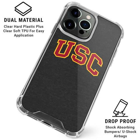 University of Southern California USC Official Logo iPhone 16 Pro Max Clear Case