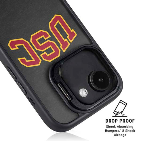 University of Southern California USC Official Logo iPhone 16e Kickstand Case