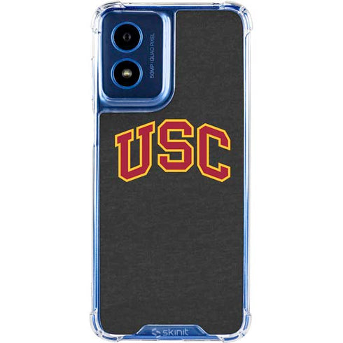 University of Southern California USC Official Logo Moto G 5G (2024) Clear Case