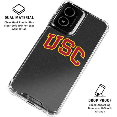 University of Southern California USC Official Logo Moto G Power 5G (2024) Clear Case