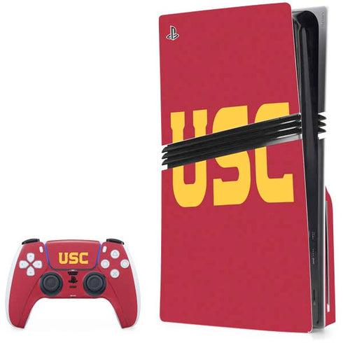 University of Southern California USC PS5 Pro Disk Bundle Skin