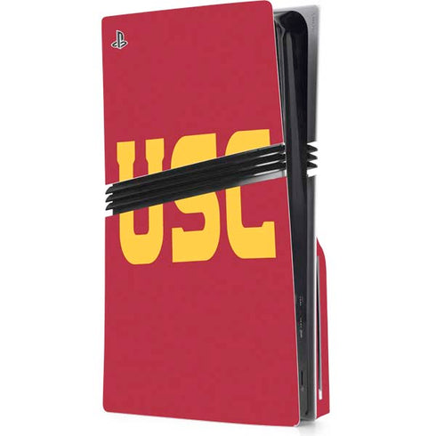 University of Southern California USC PS5 Pro Disk Console Skin