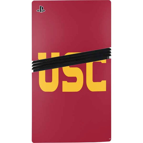 University of Southern California USC PS5 Pro Disk Console Skin