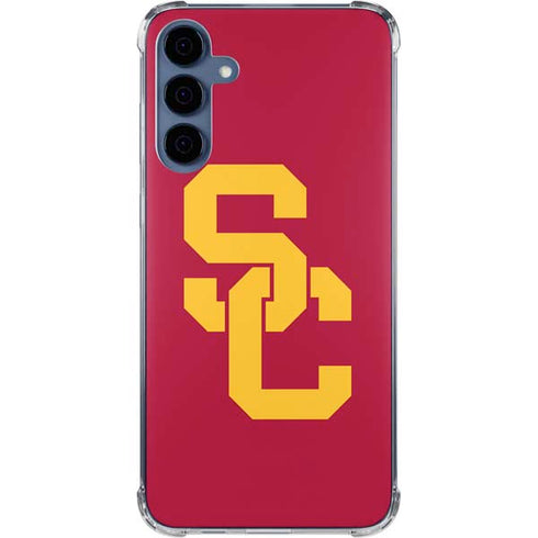University of Southern California USC Red Logo Galaxy A55 5G Clear Case