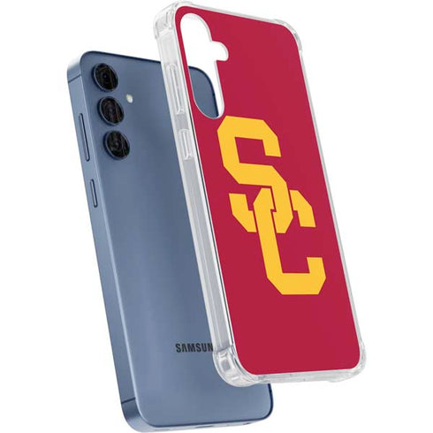 University of Southern California USC Red Logo Galaxy A55 5G Clear Case
