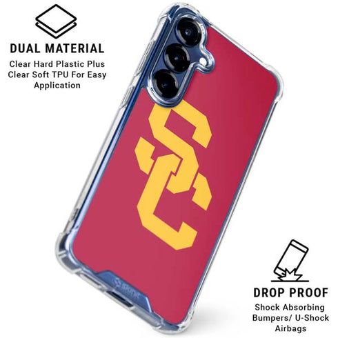 University of Southern California USC Red Logo Galaxy S25 Plus Clear Case