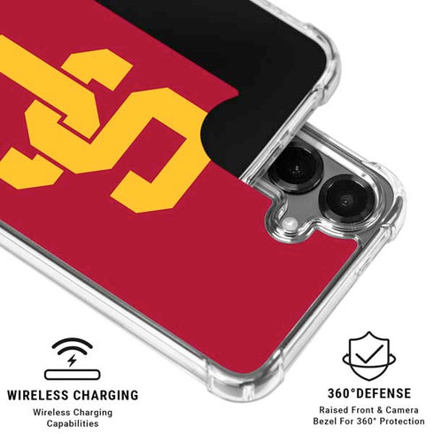 University of Southern California USC Red Logo Galaxy S26 Plus Clear Case
