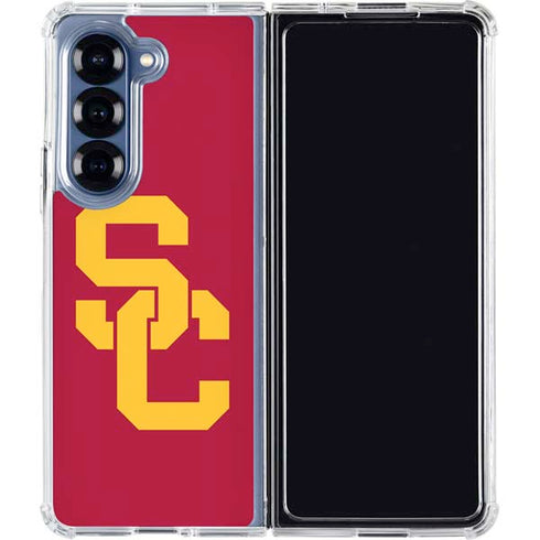University of Southern California USC Red Logo Galaxy Z Fold6 Clear Case