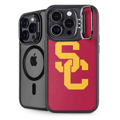 University of Southern California USC Red Logo iPhone 15 Pro Max Kickstand Case