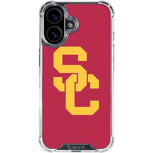 University of Southern California USC Red Logo iPhone 16 Clear Case