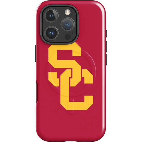 University of Southern California USC Red Logo iPhone 16 Pro Magsafe Impact Case