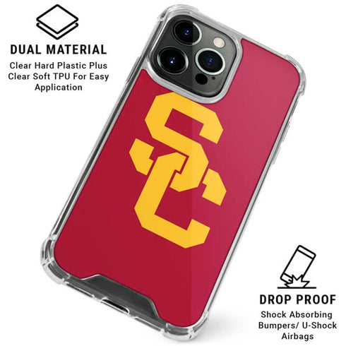 University of Southern California USC Red Logo iPhone 16 Pro Max Clear Case
