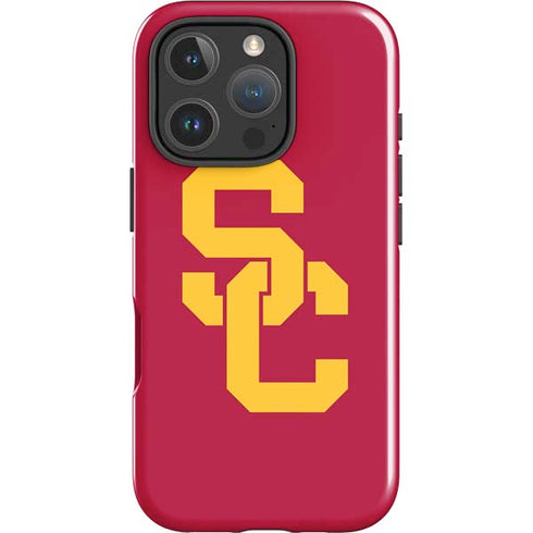 University of Southern California USC Red Logo iPhone 16 Pro Max Impact Case