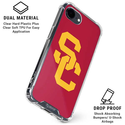 University of Southern California USC Red Logo iPhone 16e Clear Case