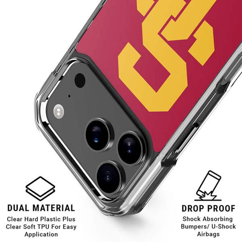 University of Southern California USC Red Logo iPhone 18 Pro Clear Case