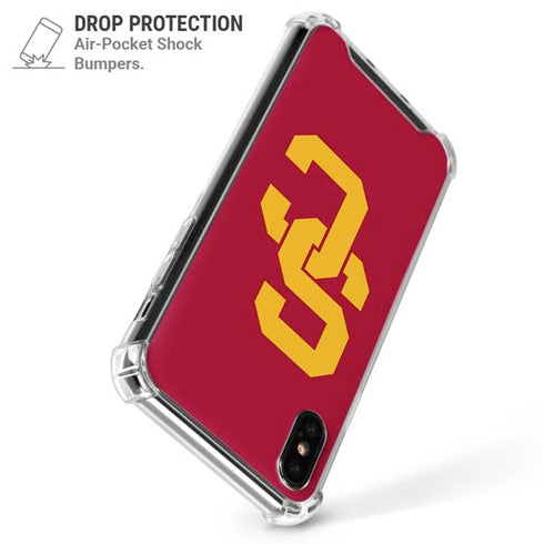 University of Southern California USC Red Logo iPhone X/XS Clear Case