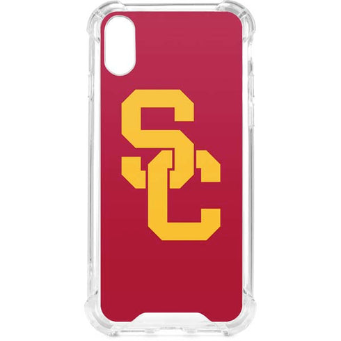 University of Southern California USC Red Logo iPhone XS Clear Case
