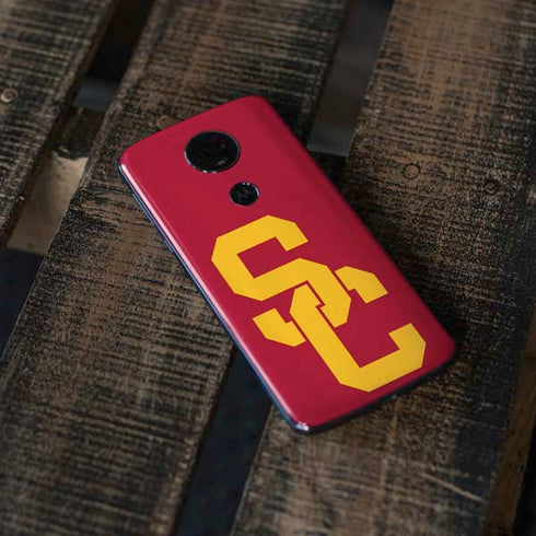 University of Southern California USC Red Logo Moto E5 Plus Skin