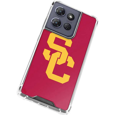 University of Southern California USC Red Logo Moto G 5G (2025) Clear Case