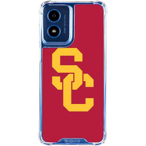 University of Southern California USC Red Logo Moto G 5G (2024) Clear Case