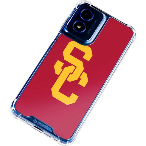 University of Southern California USC Red Logo Moto G 5G (2024) Clear Case