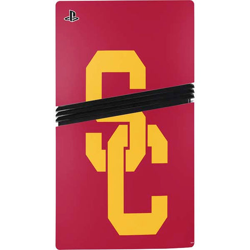 University of Southern California USC Red Logo PS5 Pro Bundle Skin
