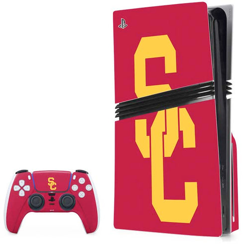 University of Southern California USC Red Logo PlayStation PS5 Skins