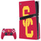 University of Southern California USC Red Logo PS5 Pro Disk Bundle Skin