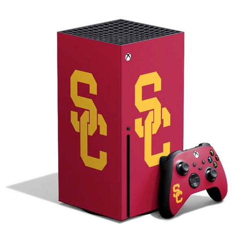University of Southern California USC Red Logo Xbox Series X Bundle Skin
