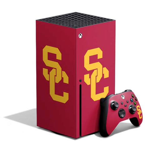 University of Southern California USC Red Logo Xbox Series X Skins