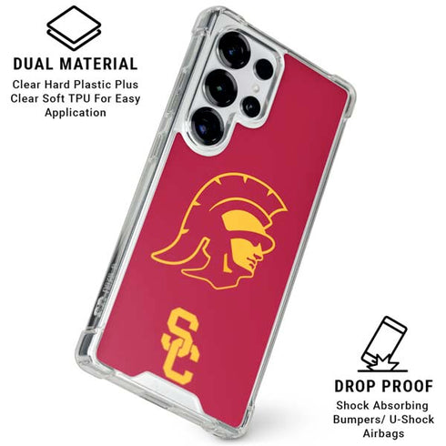 University of Southern California USC Trojan Large Mascot Galaxy S25 Ultra Clear Case