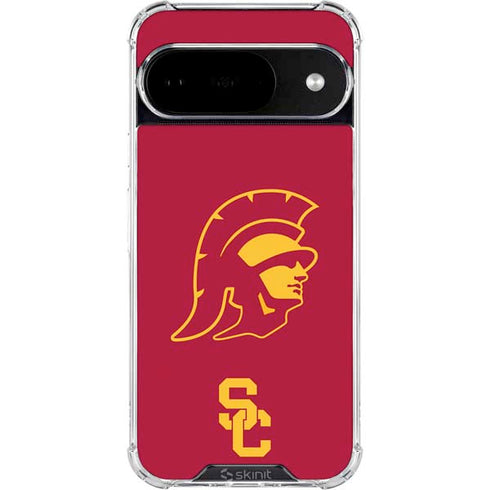 University of Southern California USC Trojan Large Mascot Google Pixel 10 Clear Case