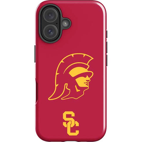 University of Southern California USC Trojan Large Mascot iPhone 16 Impact Case