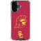 University of Southern California USC Trojan Large Mascot iPhone 16 Plus Clear Case