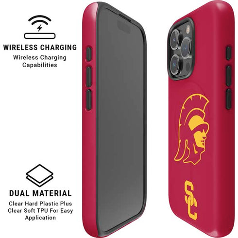 University of Southern California USC Trojan Large Mascot iPhone 16 Pro Magsafe Impact Case