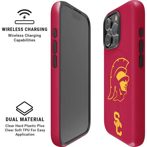 University of Southern California USC Trojan Large Mascot iPhone 16 Pro Max Magsafe Impact Case