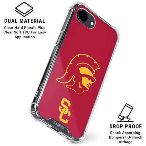 University of Southern California USC Trojan Large Mascot iPhone 16e Clear Case