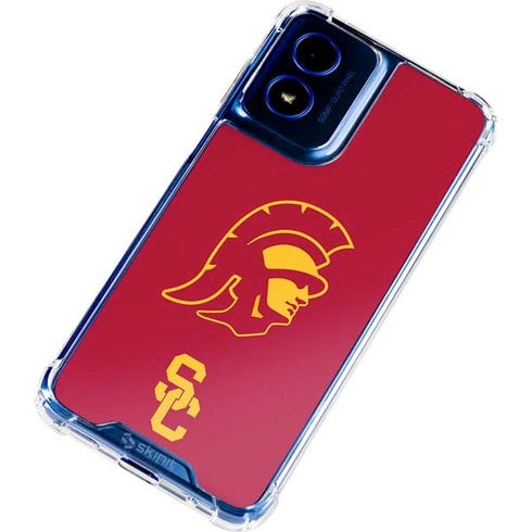 University of Southern California USC Trojan Large Mascot Moto G 5G (2024) Clear Case