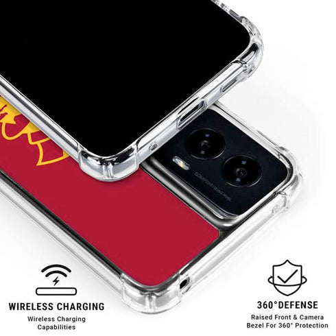 University of Southern California USC Trojan Large Mascot Moto G Power 5G (2024) Clear Case