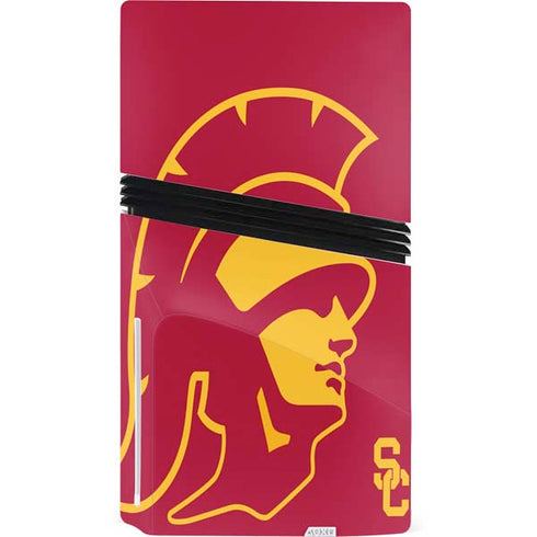 University of Southern California USC Trojan Large Mascot PS5 Pro Disk Bundle Skin