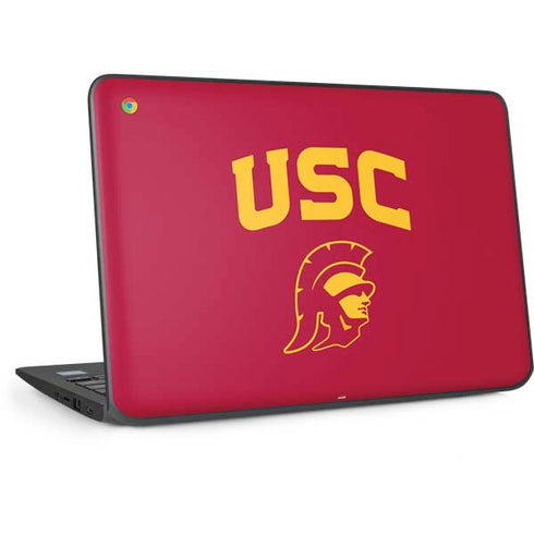 University of Southern California USC Trojan Logo HP Chromebook Skin
