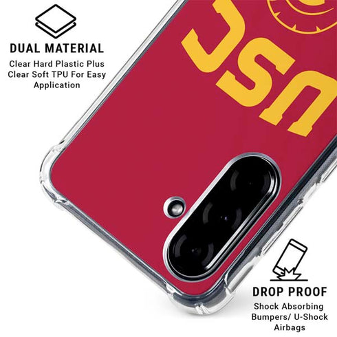 University of Southern California USC Trojan Logo Galaxy A36 5G Clear Case