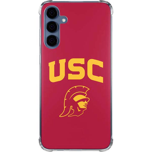 University of Southern California USC Trojan Logo Galaxy A55 5G Clear Case