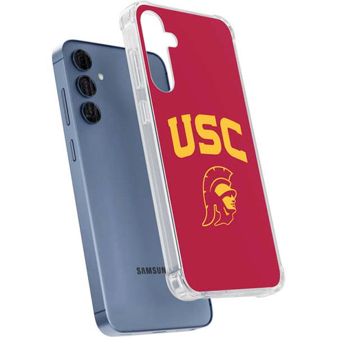University of Southern California USC Trojan Logo Galaxy A55 5G Clear Case