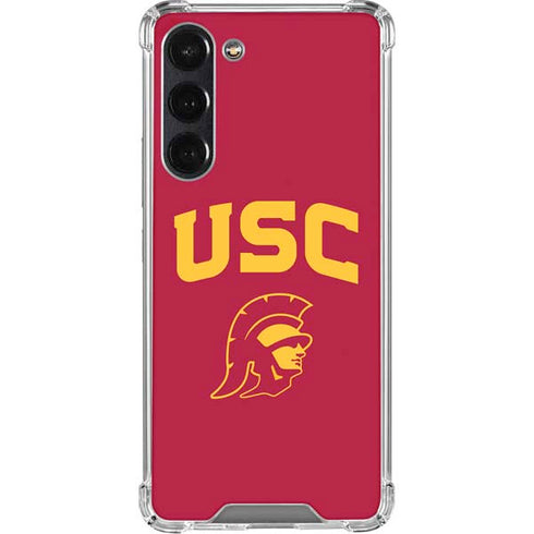 University of Southern California USC Trojan Logo Galaxy S24 FE Clear Case