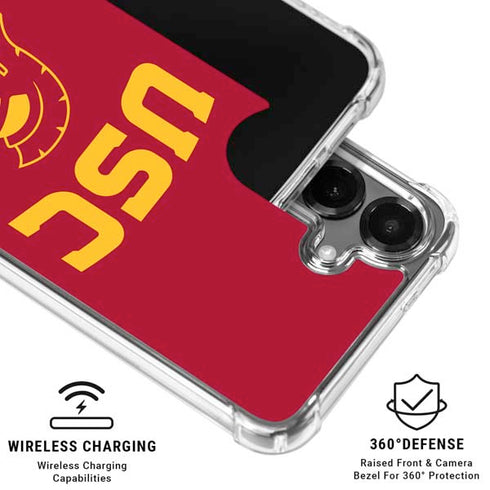 University of Southern California USC Trojan Logo Galaxy S26 Clear Case