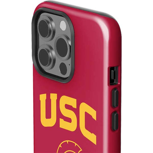 University of Southern California USC Trojan Logo iPhone 15 Pro Impact Case