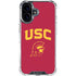 University of Southern California USC Trojan Logo iPhone 16 Plus Clear Case