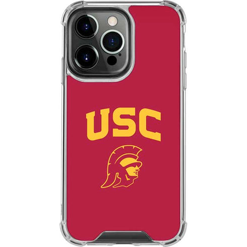 University of Southern California USC Trojan Logo iPhone 16 Pro Clear Case
